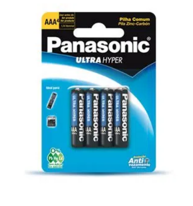 Pilha Super Hyper Aaa 4pc Panasonic