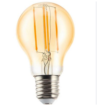 Lâmpada De Filamento Led Bulbo 6w A60 E27 âmbar