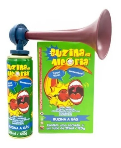 1 Buzina Da Copa A Gás Spray C/ Corneta