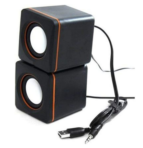 Mini Caixa De Som 2.0 Para Pc Notebook 4w Rms Usb Exbom Cs-39